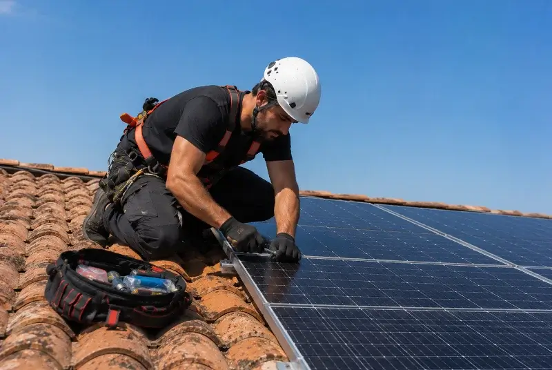 Maintenance et monitoring de panneaux solaires à Neulliac